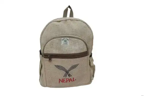 Khukuri Printed Hemp Backpack