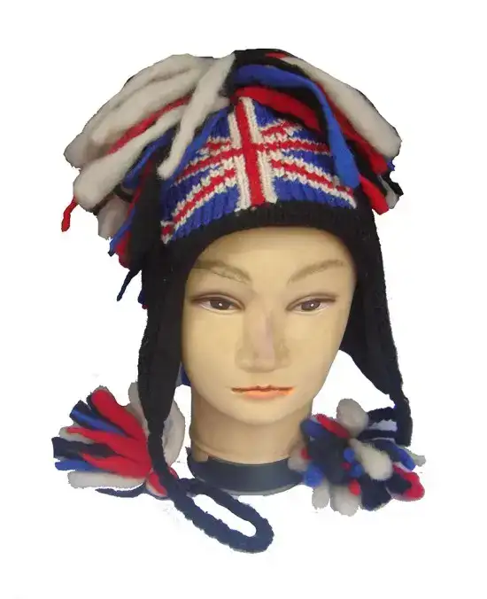 Handmade Woolen British Flag Hat